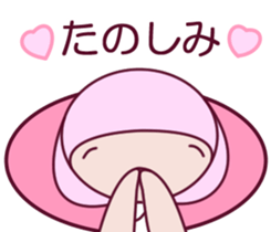 a cute little girl Sticker sticker #7536911