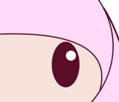 a cute little girl Sticker sticker #7536913