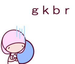 a cute little girl Sticker sticker #7536917