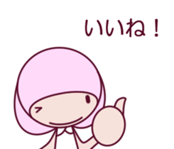 a cute little girl Sticker sticker #7536918