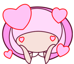 a cute little girl Sticker sticker #7536923