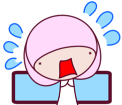 a cute little girl Sticker sticker #7536924