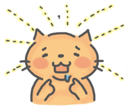 Lazy Cat 2~Talking~ sticker #7537165