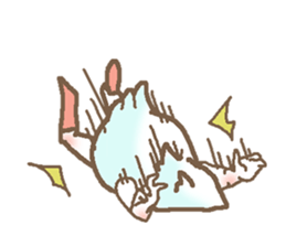 Fascination of bird thigh sticker #7537855