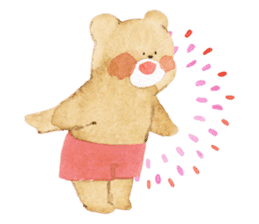 chubby bear2 sticker #7538924