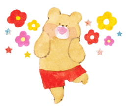 chubby bear2 sticker #7538925