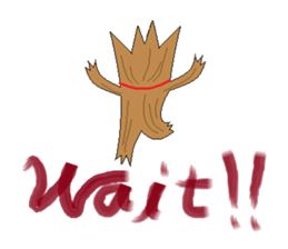 Green ghost doll sticker #7539628