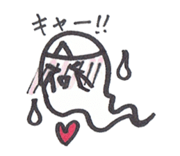 cute ghost tamachan2 sticker #7539902