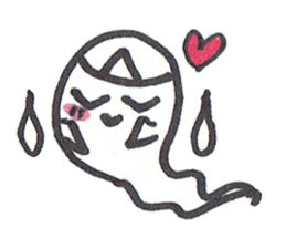 cute ghost tamachan2 sticker #7539903
