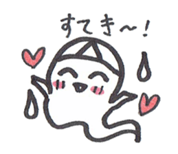 cute ghost tamachan2 sticker #7539909