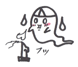 cute ghost tamachan2 sticker #7539918