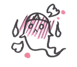 cute ghost tamachan2 sticker #7539919