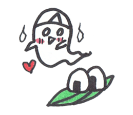 cute ghost tamachan2 sticker #7539920