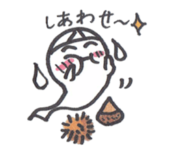 cute ghost tamachan2 sticker #7539921