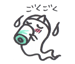 cute ghost tamachan2 sticker #7539923