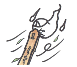 cute ghost tamachan2 sticker #7539931