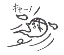 cute ghost tamachan2 sticker #7539932