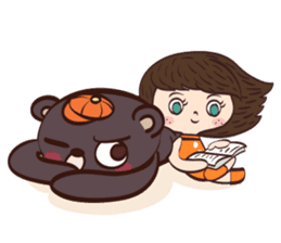 Beauty and the bear (English version) sticker #7540189
