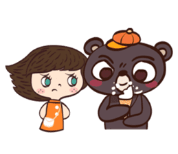 Beauty and the bear (English version) sticker #7540216