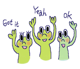 Katchan Frog Stickers (English) sticker #7540790