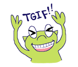 Katchan Frog Stickers (English) sticker #7540798