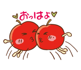 good morning! Apple! sticker #7541284