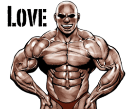 Muscle macho sticker 3 sticker #7541399