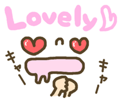 Cute emoticons. English ed. sticker #7541557