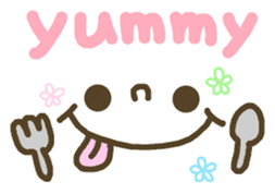 Cute emoticons. English ed. sticker #7541559