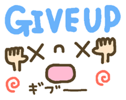 Cute emoticons. English ed. sticker #7541573