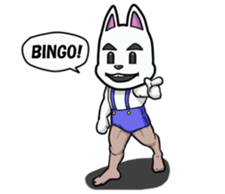 Powerful bunny sticker #7542267