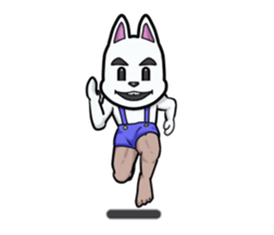 Powerful bunny sticker #7542269