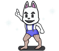 Powerful bunny sticker #7542272