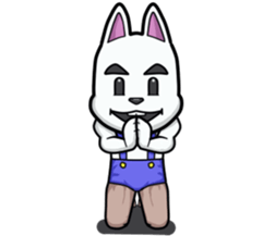 Powerful bunny sticker #7542274