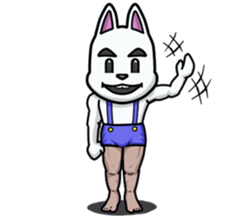 Powerful bunny sticker #7542275