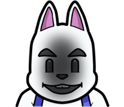 Powerful bunny sticker #7542278