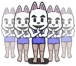 Powerful bunny sticker #7542279