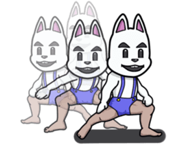 Powerful bunny sticker #7542280