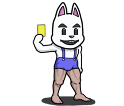 Powerful bunny sticker #7542285