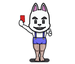 Powerful bunny sticker #7542286