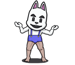 Powerful bunny sticker #7542288