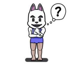 Powerful bunny sticker #7542289