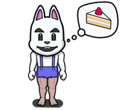 Powerful bunny sticker #7542292