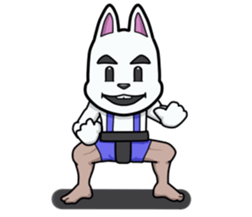 Powerful bunny sticker #7542298