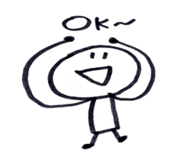 Man of note paper sticker #7542421