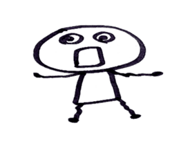 Man of note paper sticker #7542439