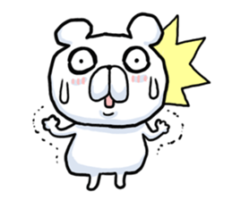 Pretending not to know bear sticker #7542666