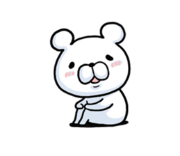 Pretending not to know bear sticker #7542669