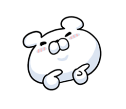 Pretending not to know bear sticker #7542682