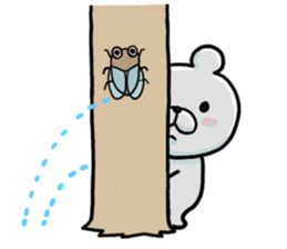 Pretending not to know bear sticker #7542690